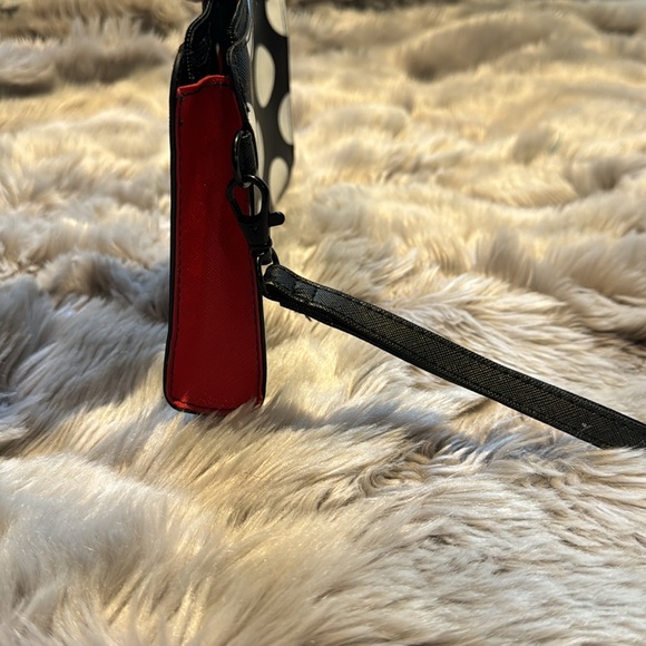 Sephora ROUGE Collectible Makeup Bag Black/White Polka Dot - Picture 4 of 4